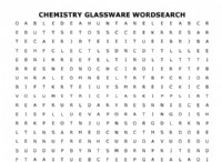 Παζλ αναζήτησης λέξεων Chemistry Glassware 