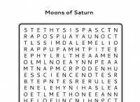 Παζλ αναζήτησης λέξεων Moons of Saturn 